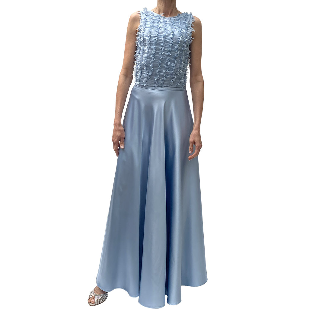 GONNA LUNGA A RUOTA POLVERE