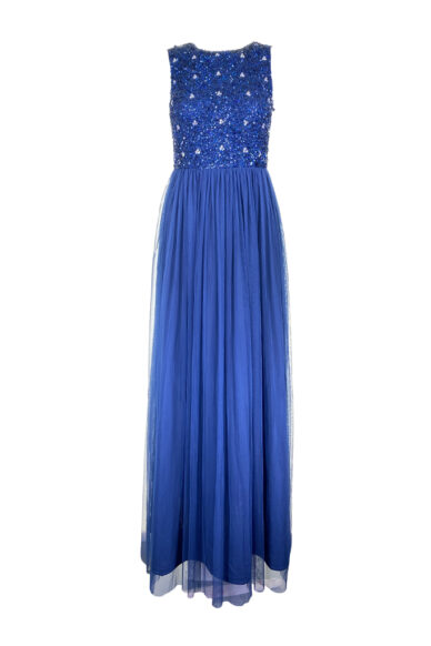 ABITO LUNGO PAILLETTES BLU