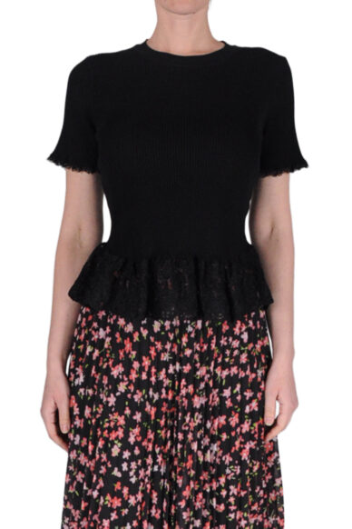 TOP COSTINE PIZZO NERO