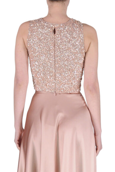 TOP PAILLETTES ROSA