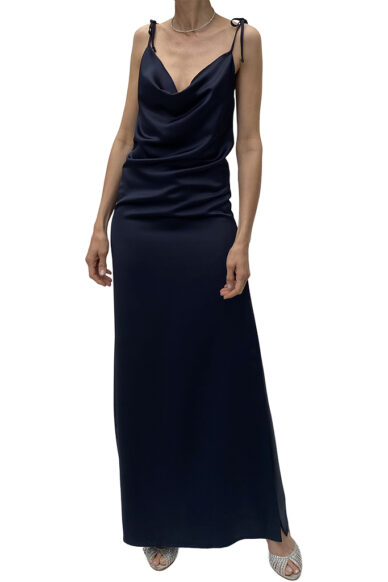 abito sottoveste navy