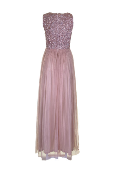 Alternative view of ABITO LUNGO PAILLETTES ROSA ANTICO