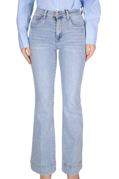 JEANS ZAMPA RISVOLTO LIGHT BLUE