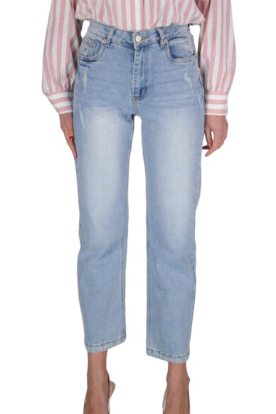 Alternative view of JEANS MOM LIGHT BLUE