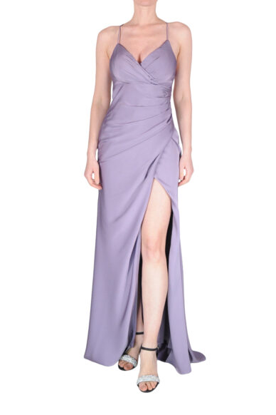 ABITO LUNGO INCROCIO DIETRO LILLA