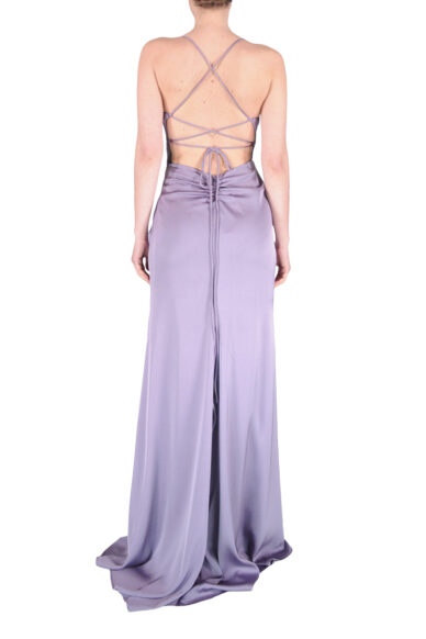 Alternative view of ABITO LUNGO INCROCIO DIETRO LILLA