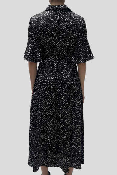 Alternative view of CHEMISIERE MANICA VOLAN POIS NERO