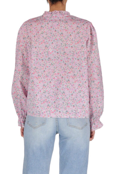 Alternative view of CAMICIA ROUCHES COLLO FIORI ROSA