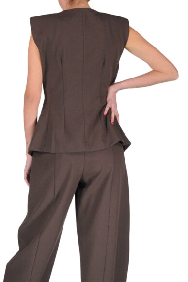 Alternative view of GILET DUE PETTI MARRONE