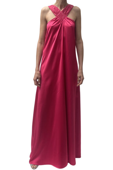 ABITO LUNGO DIAMANTE FUCSIA