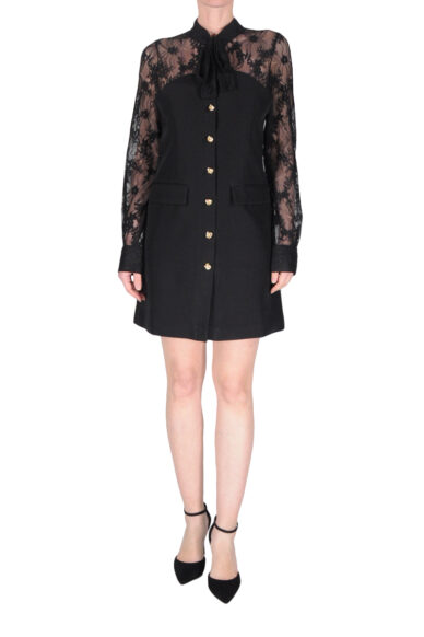 ABITO TASCHE PIZZO BOTTONI ORO NERO