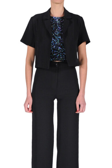 BLAZER MANICA CORTA NERO