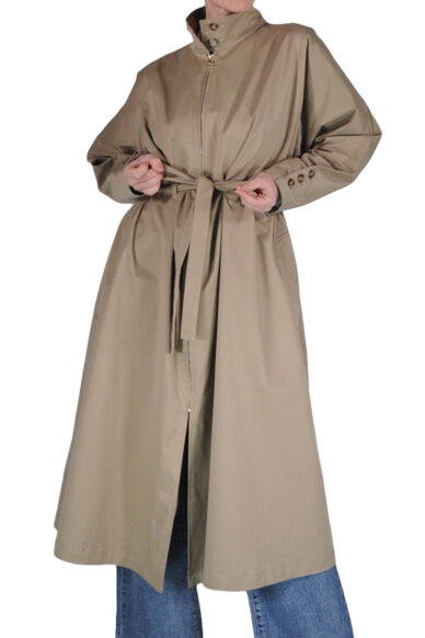 TRENCE ZIP E COULISSE BEIGE