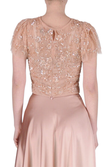 Alternative view of CROP TOP ROSA ANTICO