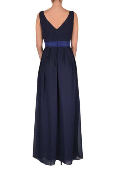 Alternative view of ABITO LUNGO SCOLLO INCROCIATO SENZA MANICHE NAVY