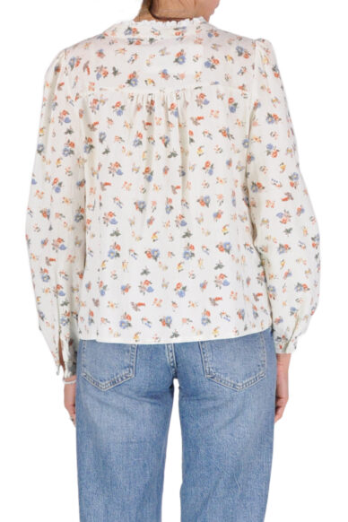 Alternative view of CAMICIA INSERTI PIZZO ROSE BLU