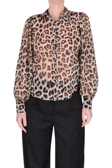 CAMICIA MANICA LANTERNA ANIMALIER