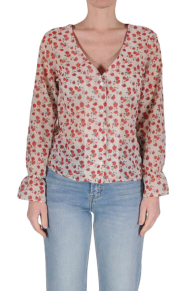 CAMICIA SCOLLO V MINI FIORI R