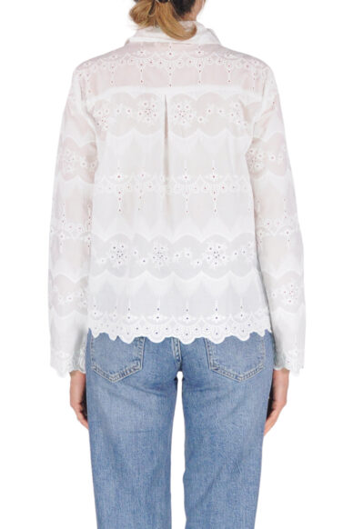 Alternative view of CAMICIA SANGALLO POLSO ONDE BIANCO