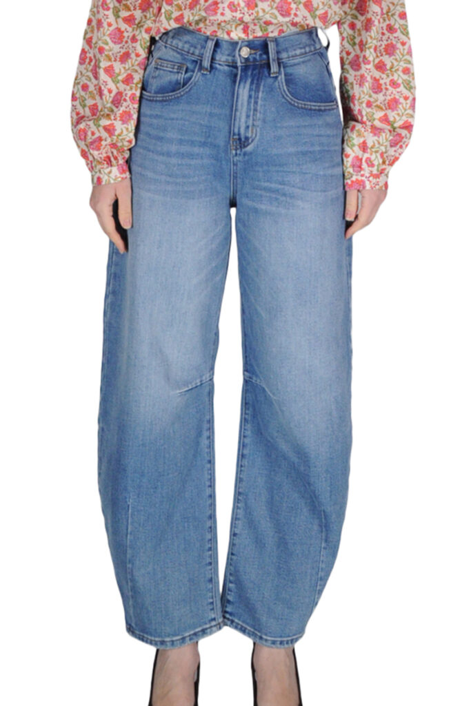 JEANS BALLOON ELASTICO VITA LIGHT BLUE
