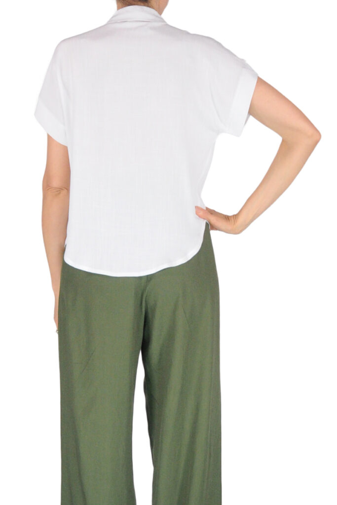 Alternative view of CAMICIA OVER MANICA CORTA BIANCO