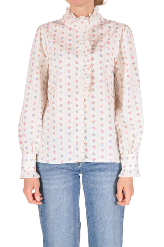 CAMICIA ROUCHES COLLO FIORELLINI R