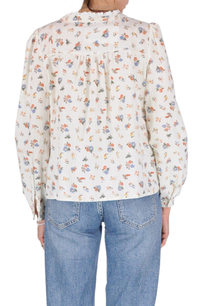 Alternative view of CAMICIA INSERTI PIZZO ROSE BLU