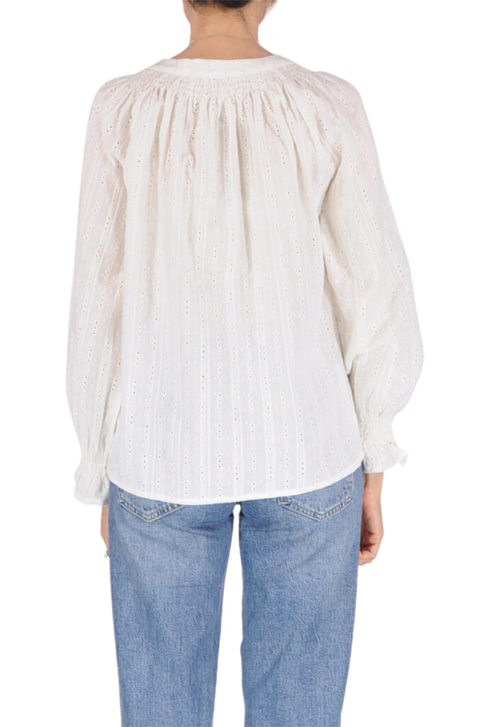 Alternative view of CAMICIA SANGALLO SENZA COLLO ECRU