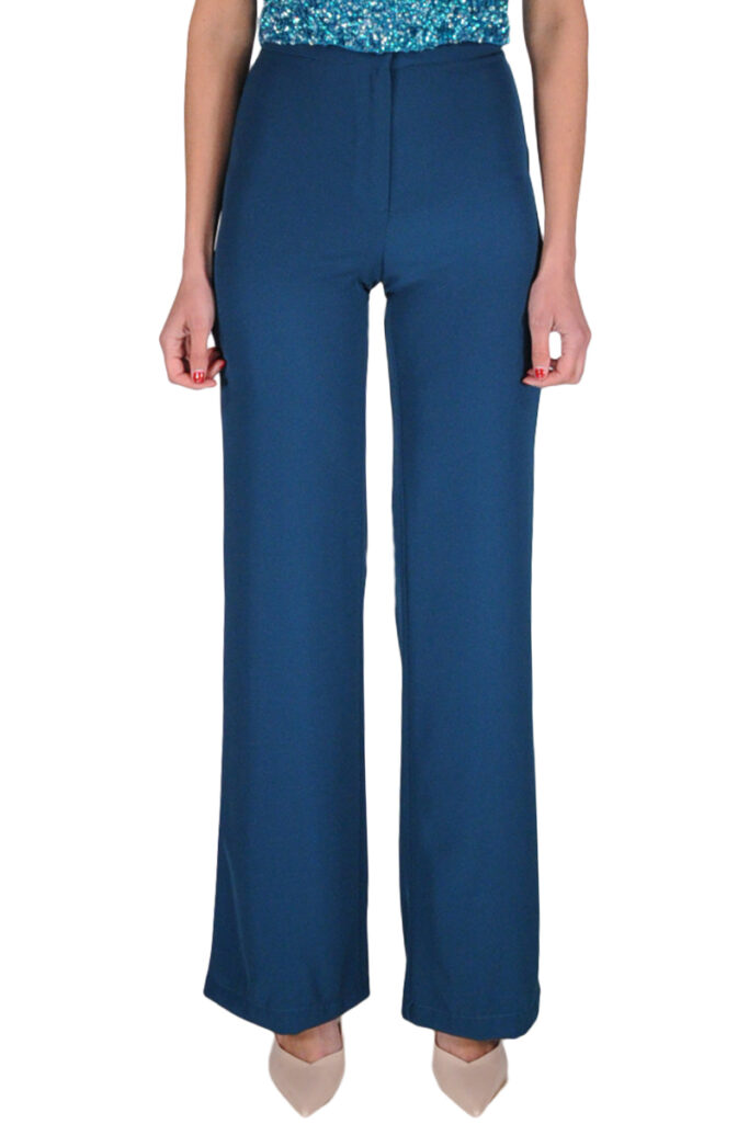 PANTALONE PALAZZO PETROLIO