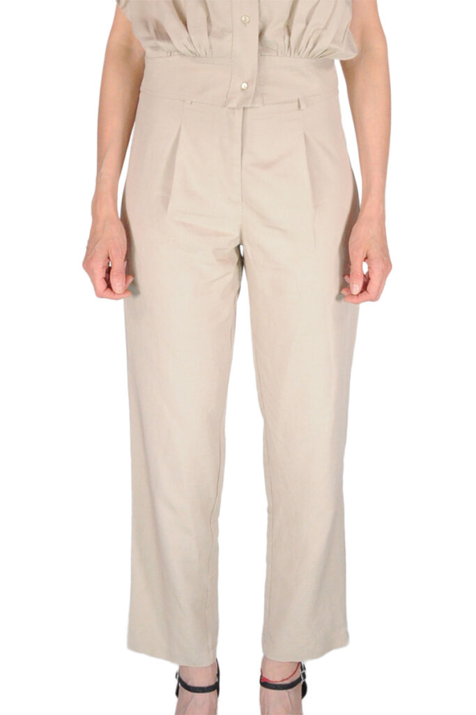 PANTALONE SIGARETTA BEIGE
