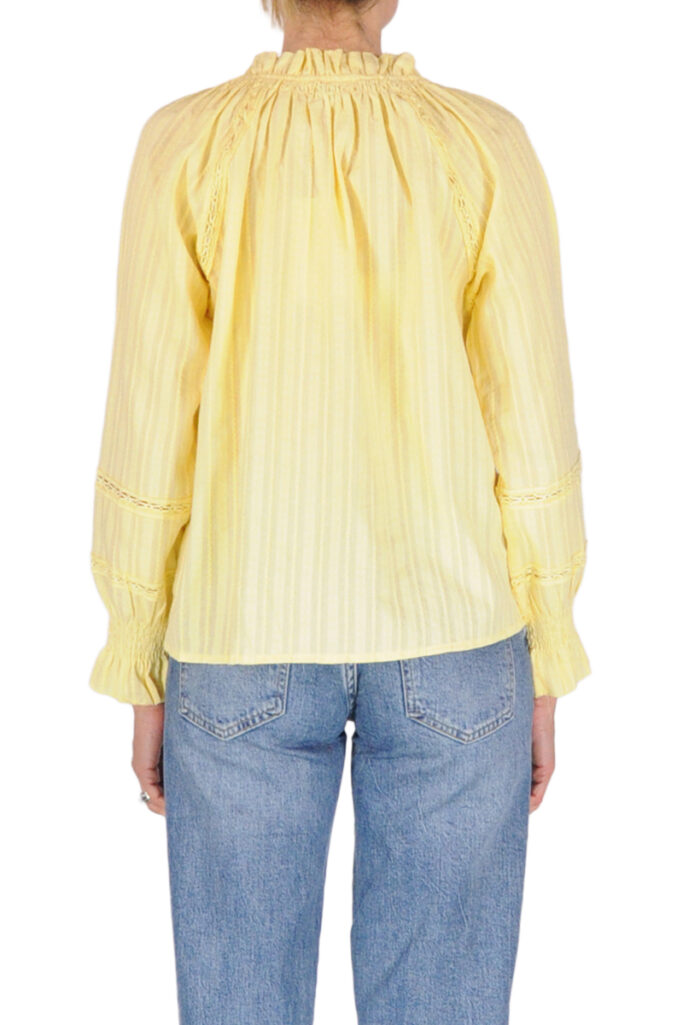 Alternative view of CAMICIA GIROCOLLO RICAMATA GIALLO