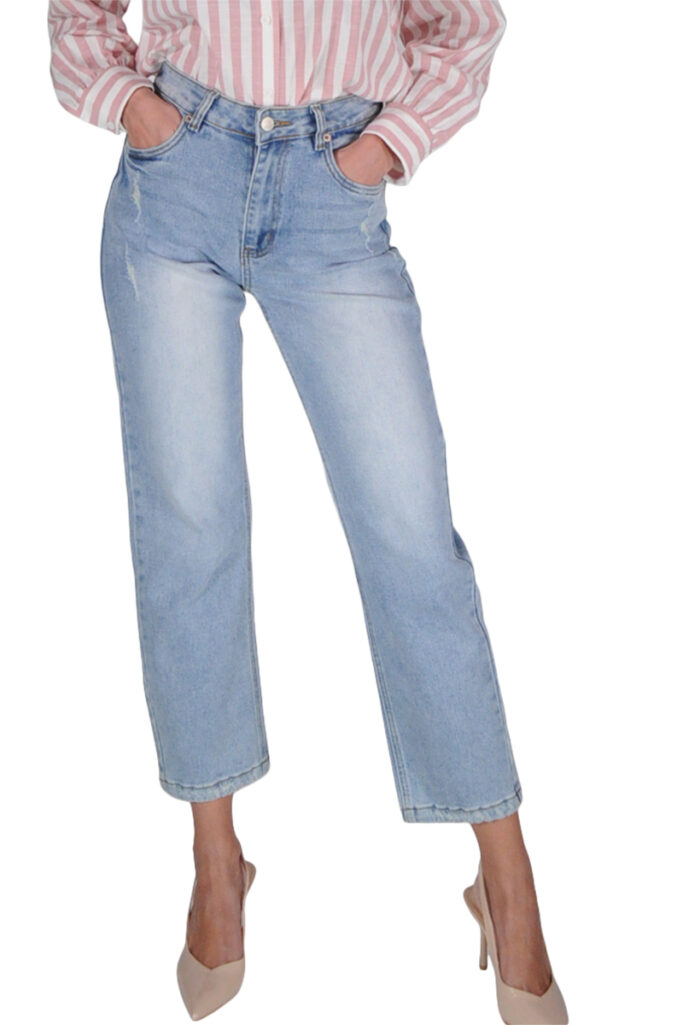 JEANS MOM LIGHT BLUE