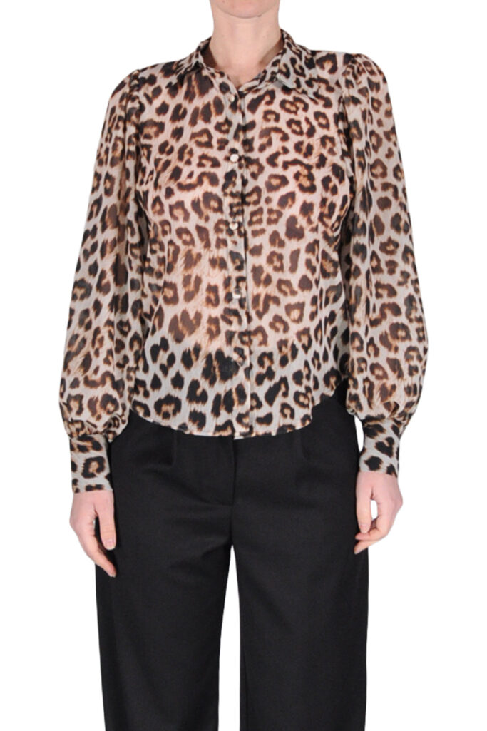 CAMICIA MANICA LANTERNA ANIMALIER