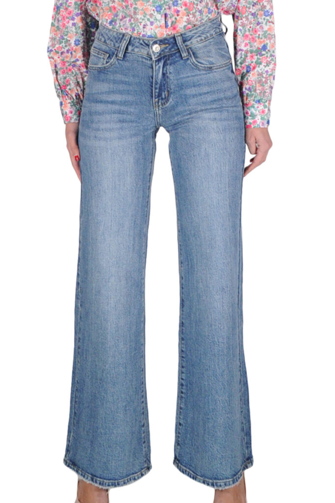 Alternative view of JEANS PALAZZO LIGHT BLU