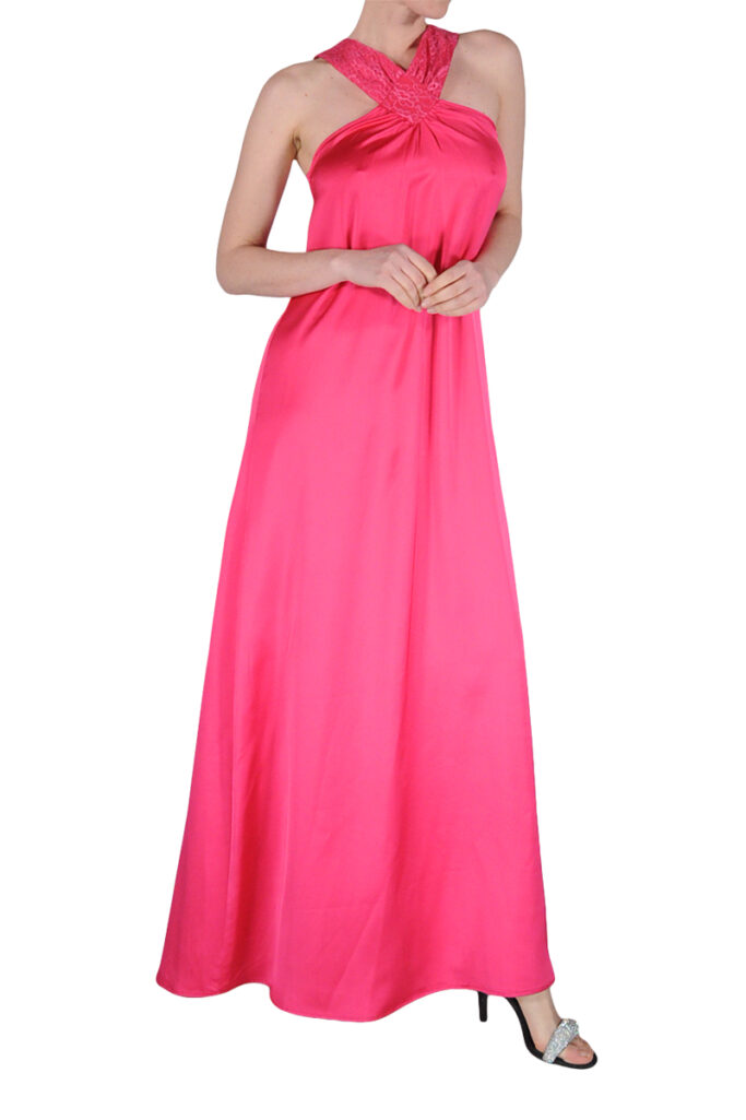 ABITO LUNGO DIAMANTE FUCSIA