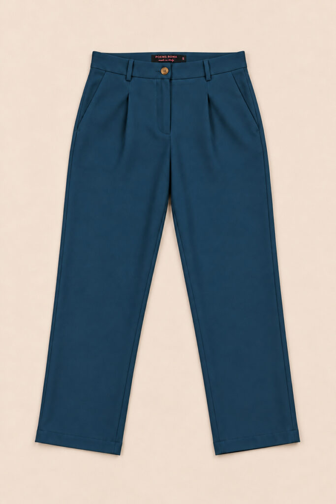 Alternative view of PANTALONE SIGARETTA PETROLIO