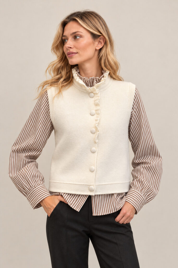 GILET ROUCHES PANNA