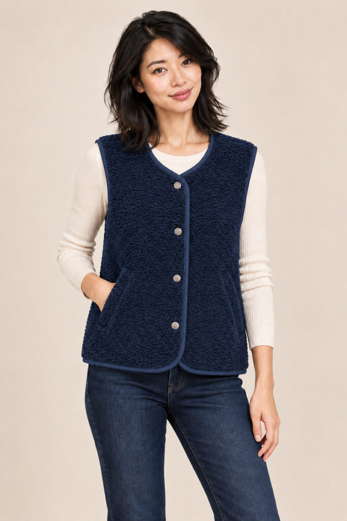 GILET PECORELLA NAVY