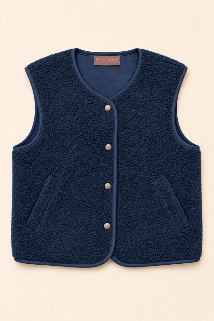Alternative view of GILET PECORELLA NAVY