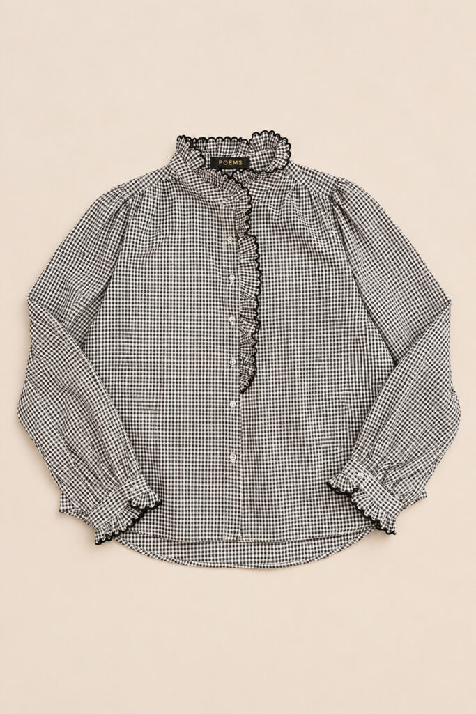 Alternative view of CAMICIA ROUCHES PROFILI BLU VERDE