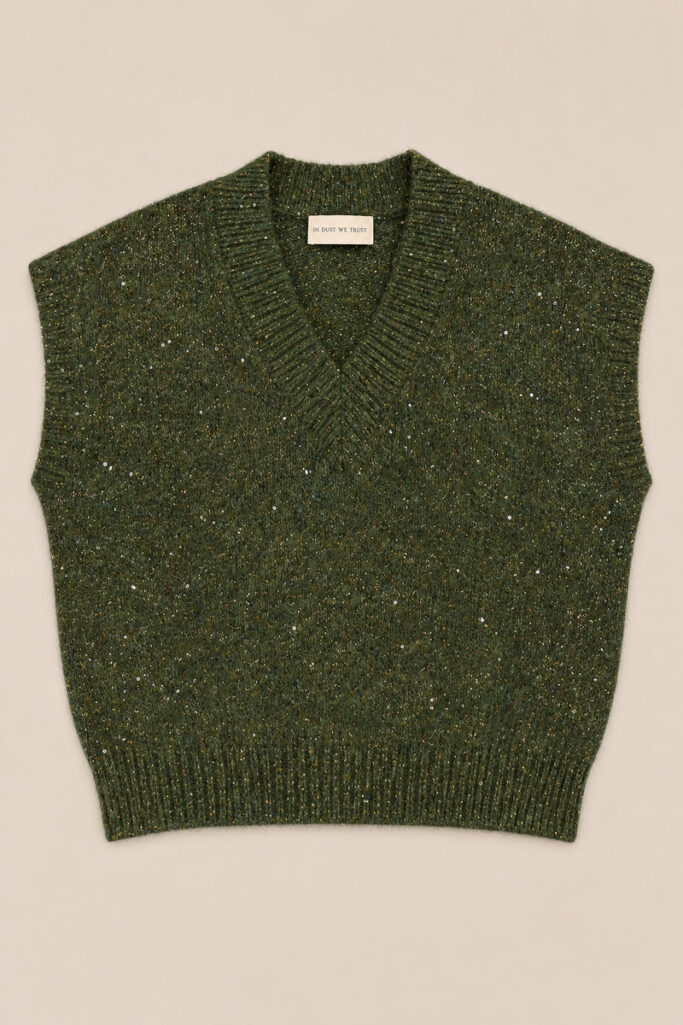 Alternative view of GILET OVER LUREX VERDE
