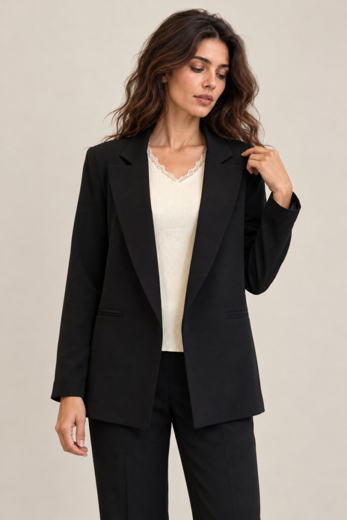 BLAZER TAGLIO UOMO NERO