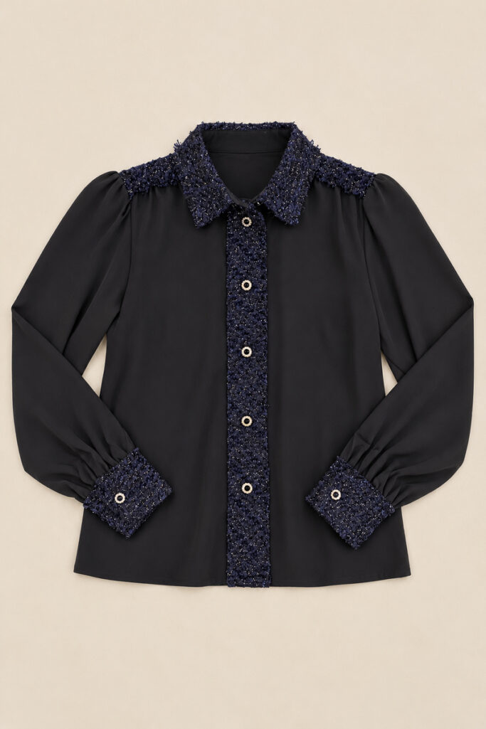Alternative view of CAMICIA PROFILI CHAN NERO