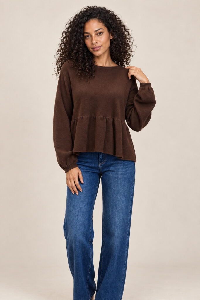 PULL FIOCCHI MARRONE