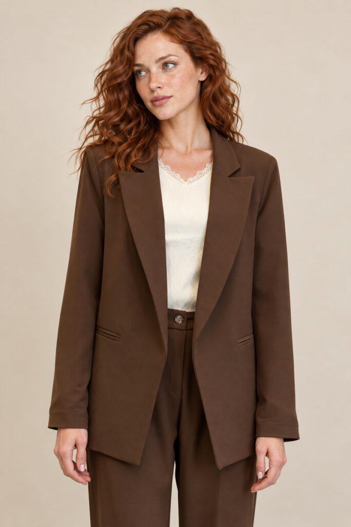 BLAZER TAGLIO UOMO MARRONE