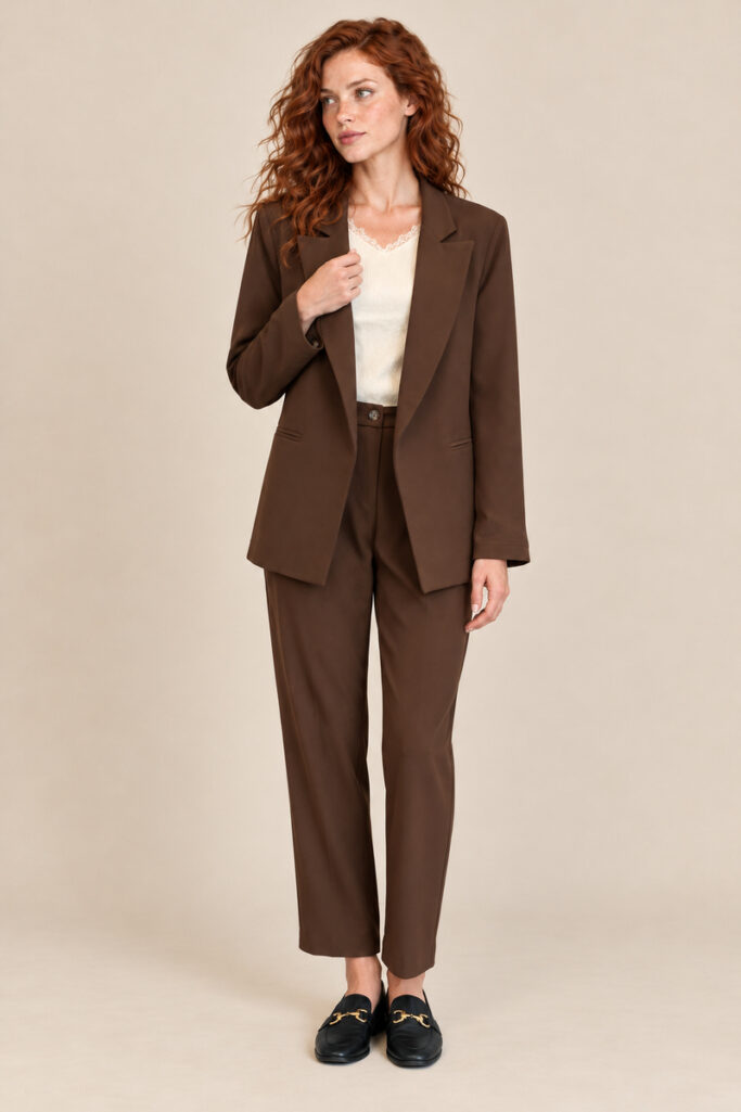 Alternative view of BLAZER TAGLIO UOMO MARRONE