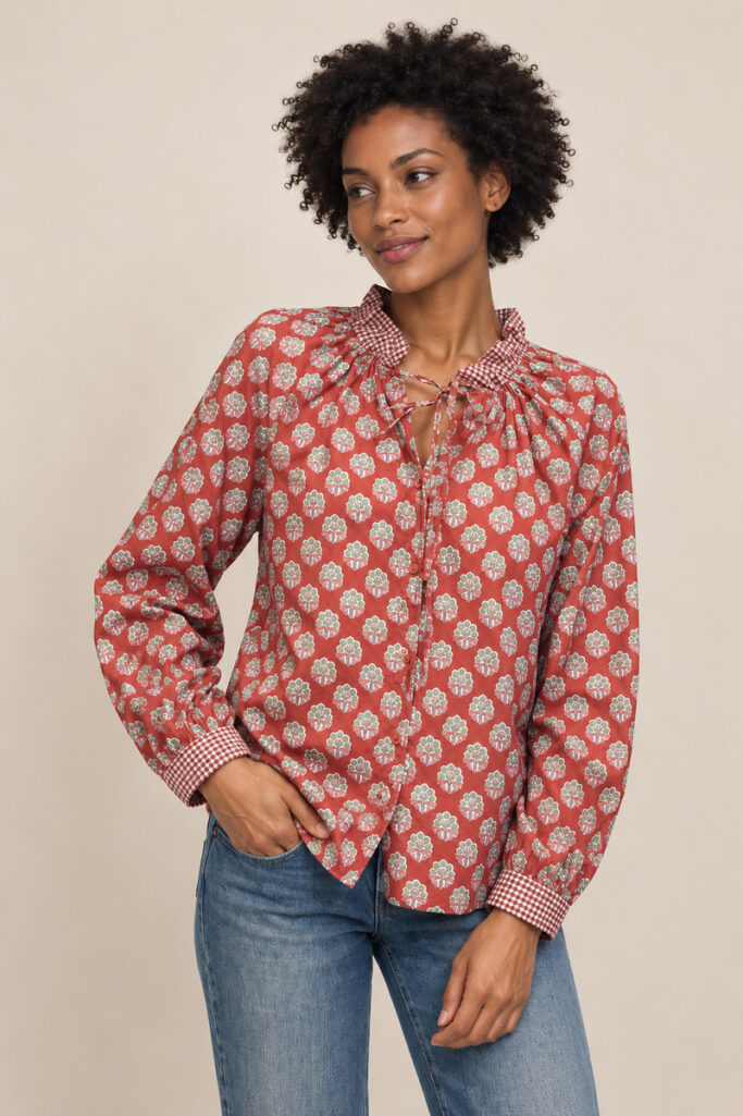 CAMICIA FIORI E VICKY BORDEAUX